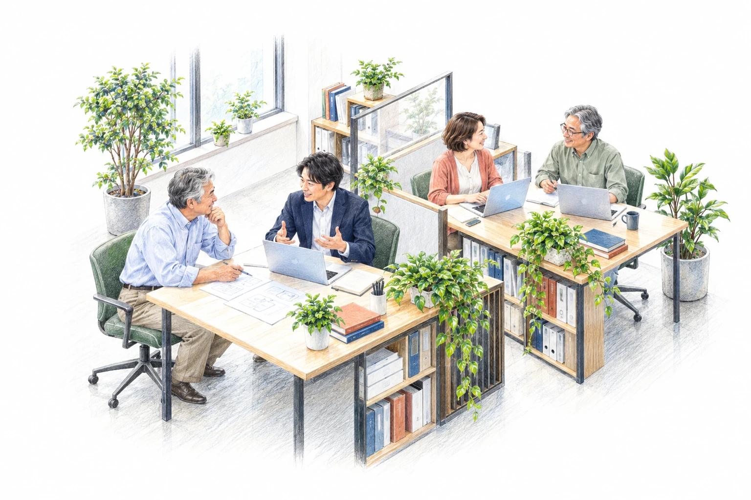 AIの相談から毎日の仕事まで、一緒に考える人たち